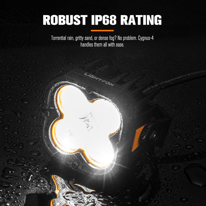 Pair 3" Cygnus-4 Osram Led Pod Lights Work Light W / 3 Pin Dt Connector