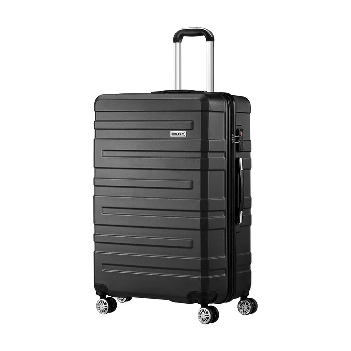 1 Pack Luggage Suitcase Trolley Set Travel Tsa Lock Storage Hard Case Black