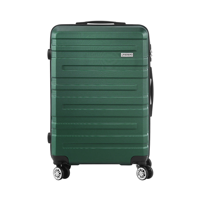 28" Luggage Suitcase Trolley Set Travel Tsa Lock Storage Hard Case Green