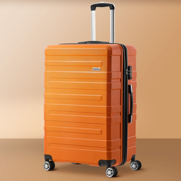 28 Inch Luggage Suitcase Trolley Set Travel Tsa Lock Storage Hard Case Orange