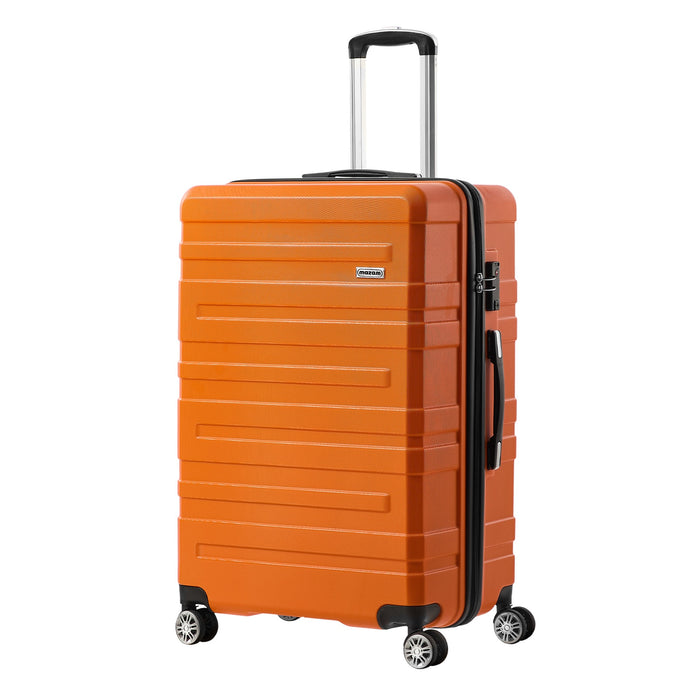 28 Inch Luggage Suitcase Trolley Set Travel Tsa Lock Storage Hard Case Orange