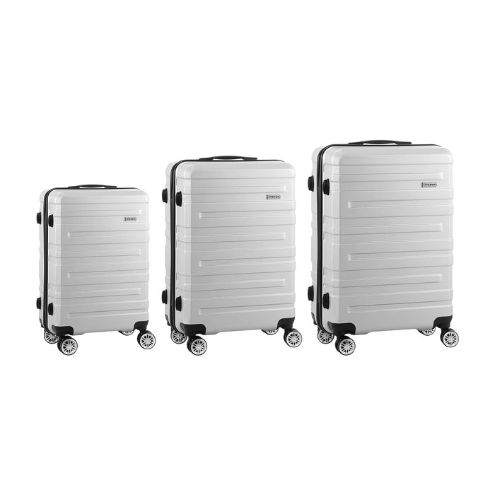 3 Pack Luggage Suitcase Trolley Set Travel Tsa Lock Storage Hard Case