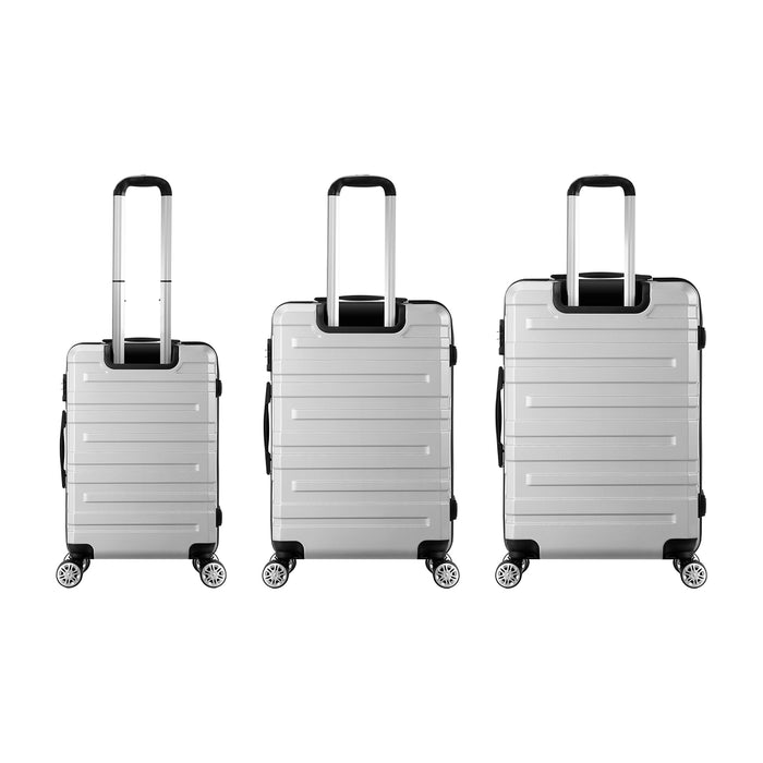 3 Pack Luggage Suitcase Trolley Set Travel Tsa Lock Storage Hard Case