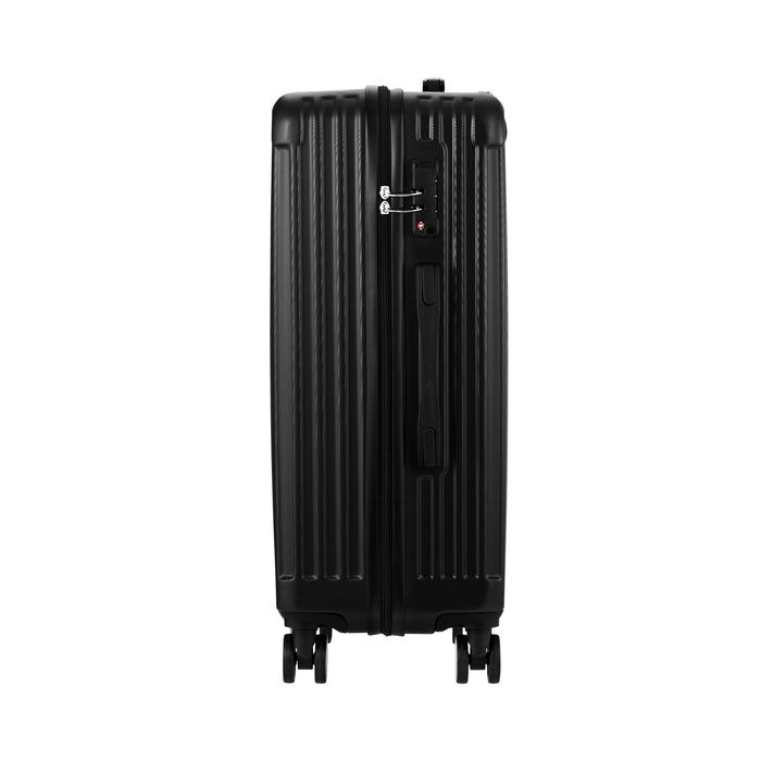 28 Inch Luggage Suitcase Trolley Set Travel Tsa Lock Storage Abs Case Black