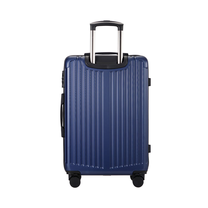 28 Inch Luggage Suitcase Trolley Set Travel Tsa Lock Storage Abs Case Navy