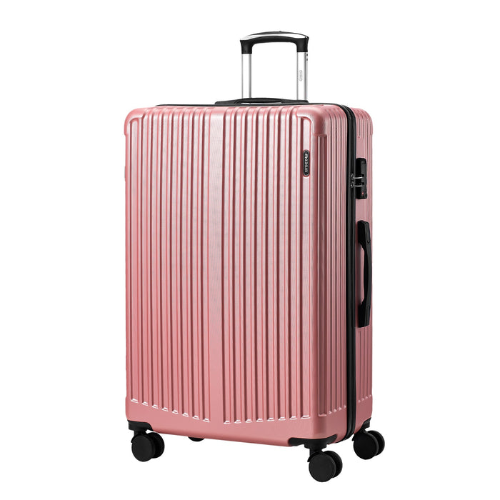 28 Inch Luggage Suitcase Trolley Set Travel Tsa Lock Storage Abs Case Pink