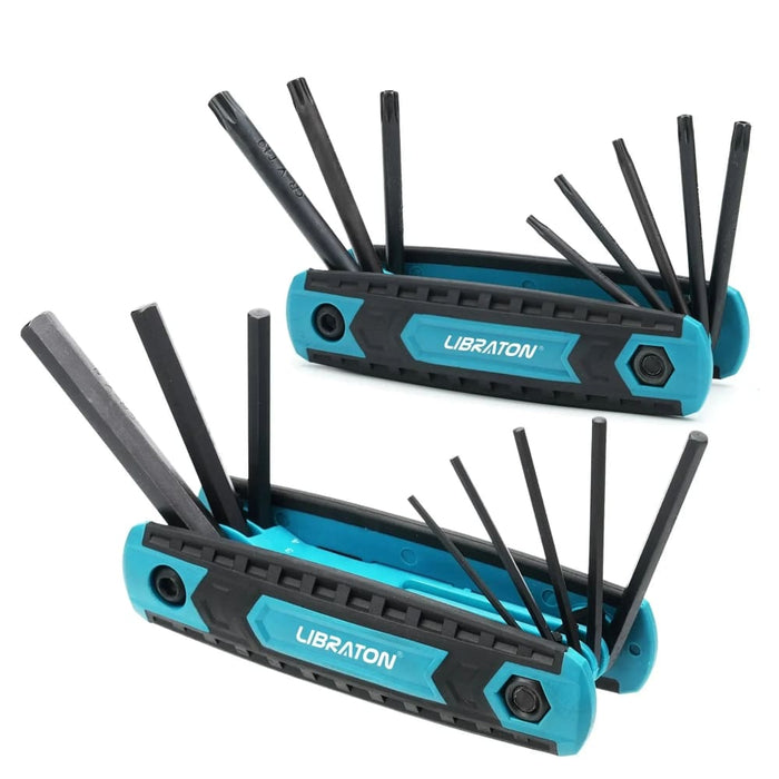 Libraton 8 in 1 Folding Allen Wrench Set Metric Tamper