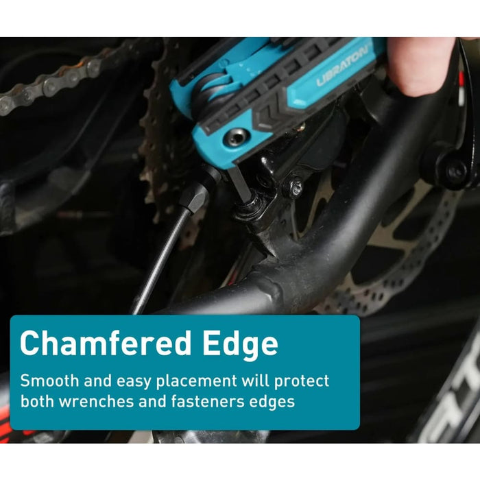 Libraton 8 in 1 Folding Allen Wrench Set Metric Tamper