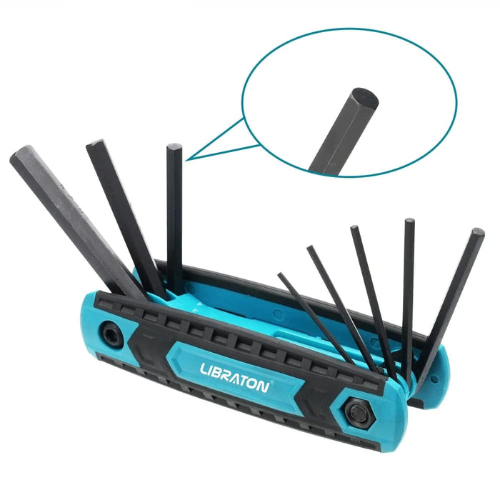 Libraton 8 in 1 Folding Allen Wrench Set Metric Tamper