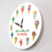 Life is Better with Ice Cream Cartoon Printed Dessert Wall