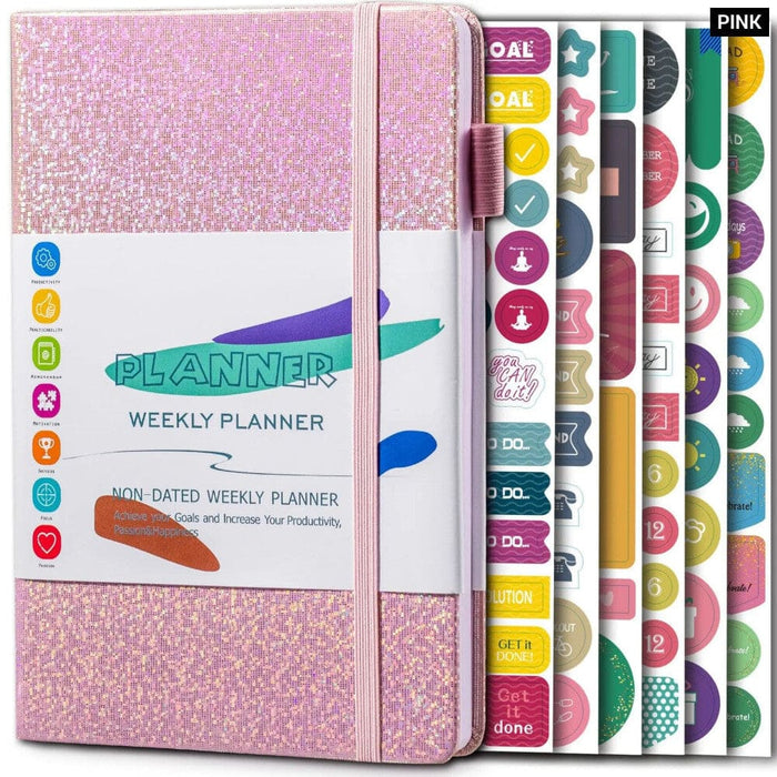 Life Planner A5 Notebook for Productivity Goal Setting