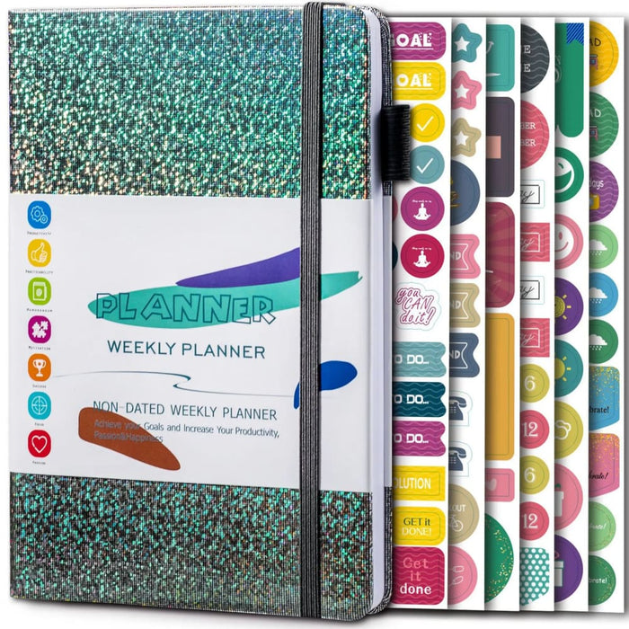 Life Planner A5 Notebook for Productivity Goal Setting