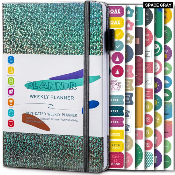 Life Planner A5 Notebook for Productivity Goal Setting