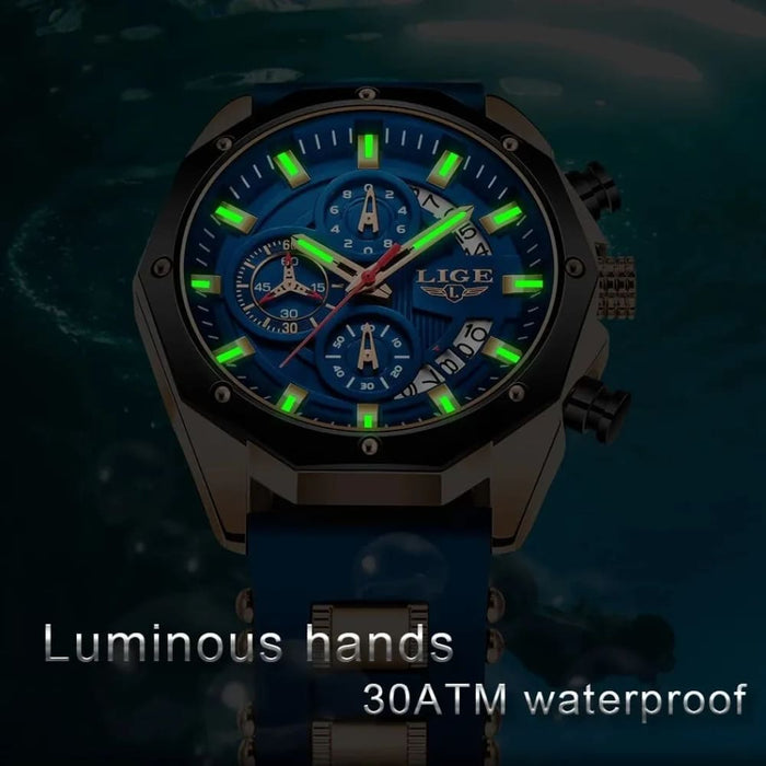 Lige Mens Luxury Sport Watch