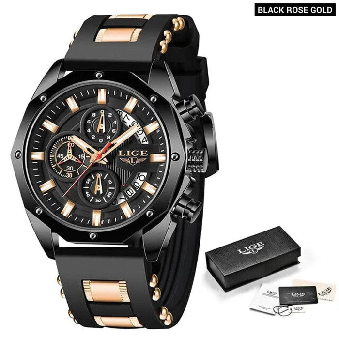 Lige Mens Luxury Sport Watch