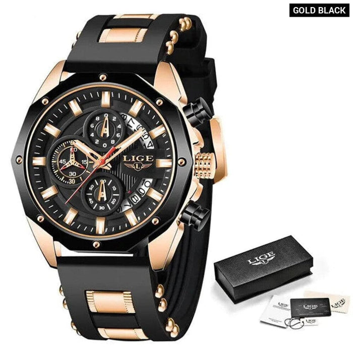 Lige Mens Luxury Sport Watch
