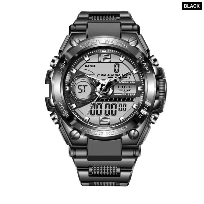 Lige Military Digital Watch