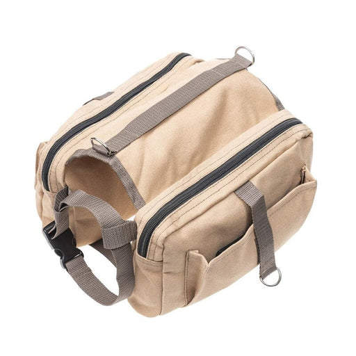 Lightweight Cotton Canvas Adjustable Pet Saddle Backpack