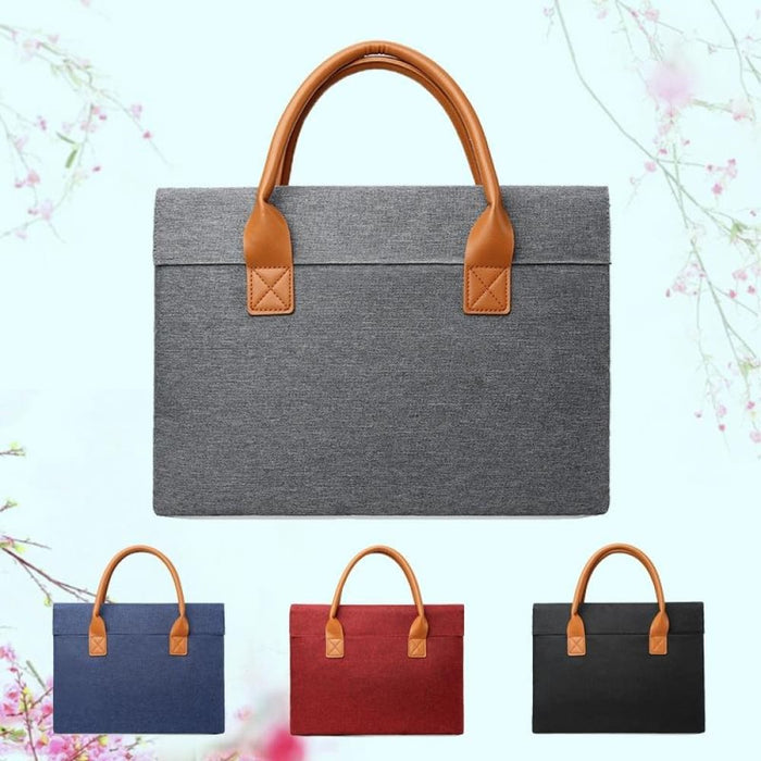 Lightweight Portable Laptop Bag With Pu Handle Oxford Cloth