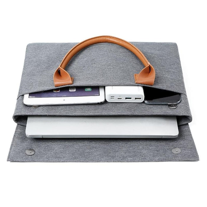 Lightweight Portable Laptop Bag With Pu Handle Oxford Cloth