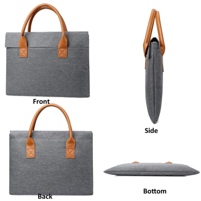 Lightweight Portable Laptop Bag With Pu Handle Oxford Cloth