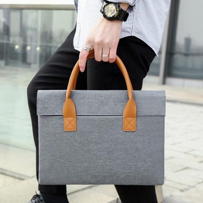 Lightweight Portable Laptop Bag With Pu Handle Oxford Cloth