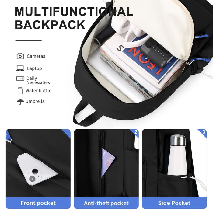 Lightweight Water Resistant Backpack for Teens Travel