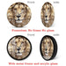 Lion Face Modern Print Wall Clock Frameless Silent Non