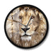 Lion Face Modern Print Wall Clock Frameless Silent Non