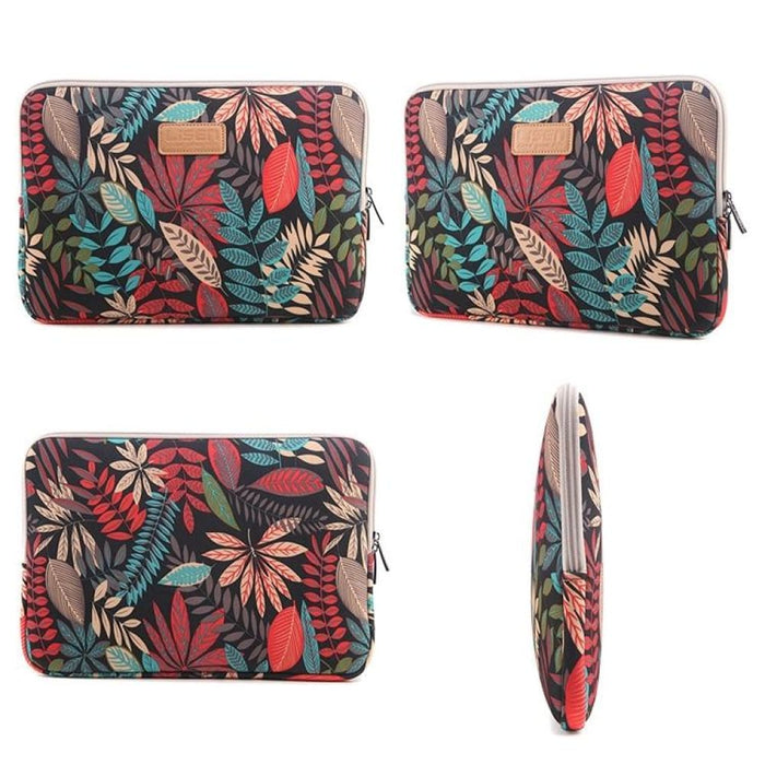 Lisen Sleeve Case For Amazon Kindle Colourful Leaves Zipper