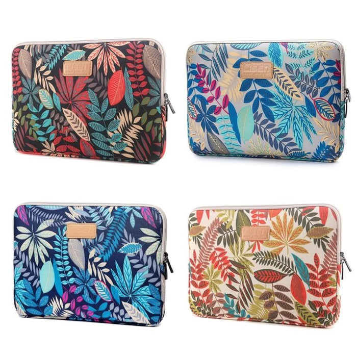 Lisen Sleeve Case For Amazon Kindle Colourful Leaves Zipper