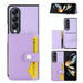 Litchi Pattern Card Holder Phone Case For Samsung Galaxy z