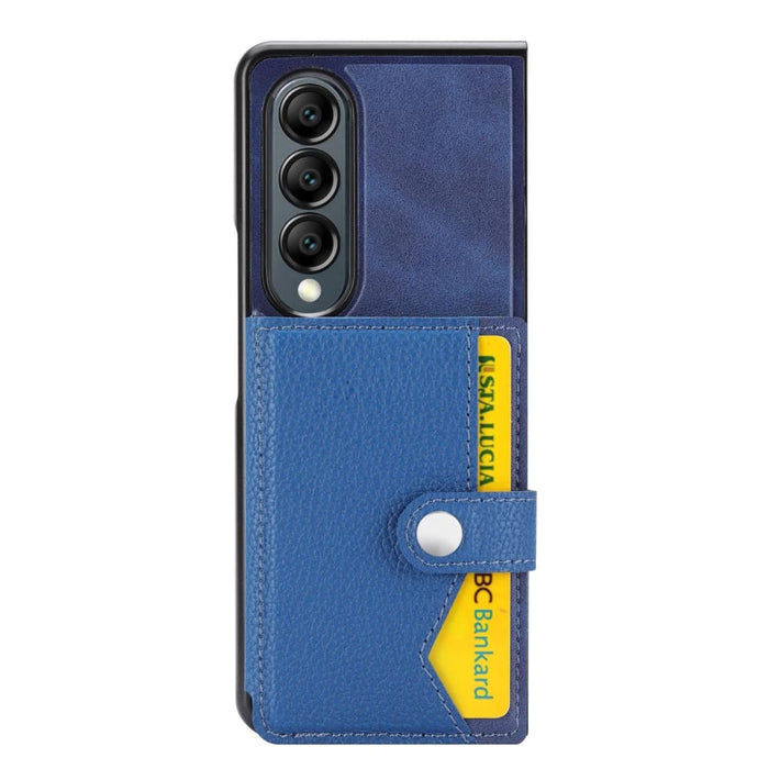 Litchi Pattern Card Holder Phone Case For Samsung Galaxy z