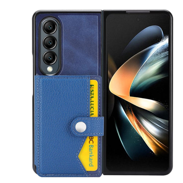 Litchi Pattern Card Holder Phone Case For Samsung Galaxy z