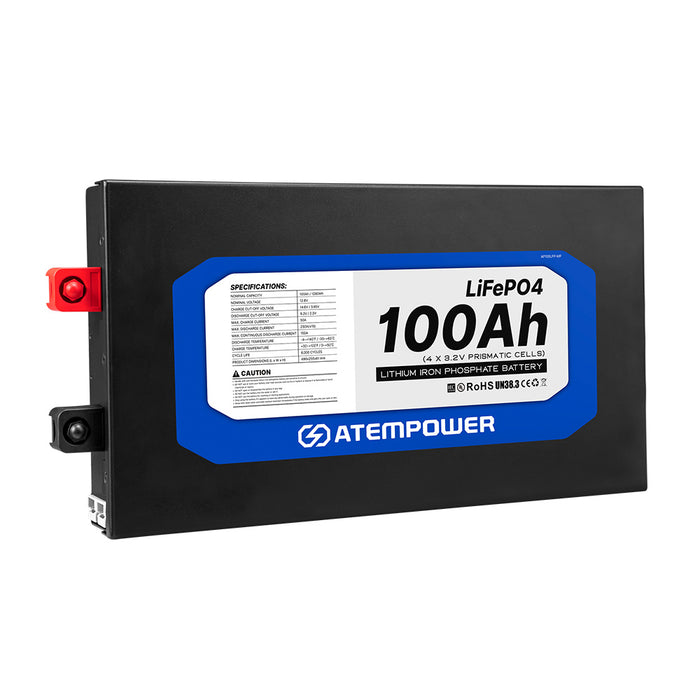 12V 100Ah Slimline Lithium Battery Lifepo4 Deep Cycle 4Wd Caravan Rv