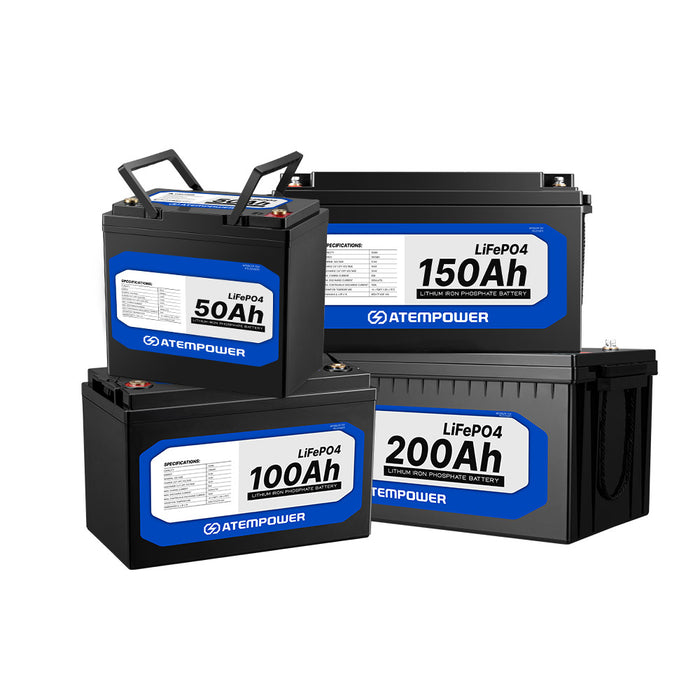 12V 50Ah 100Ah 200Ah Lifepo4 Lithium Iron Battery Solar Replace Agm