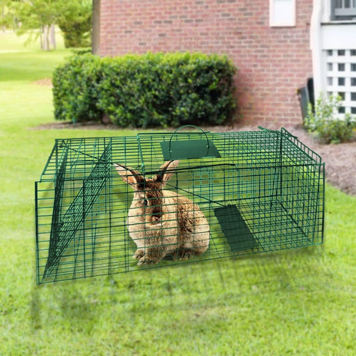 Live Animal Trap Possum Rat Rabbit Hare Catcher Folding Cage