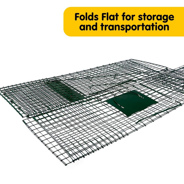 Live Animal Trap Possum Rat Rabbit Hare Catcher Folding Cage