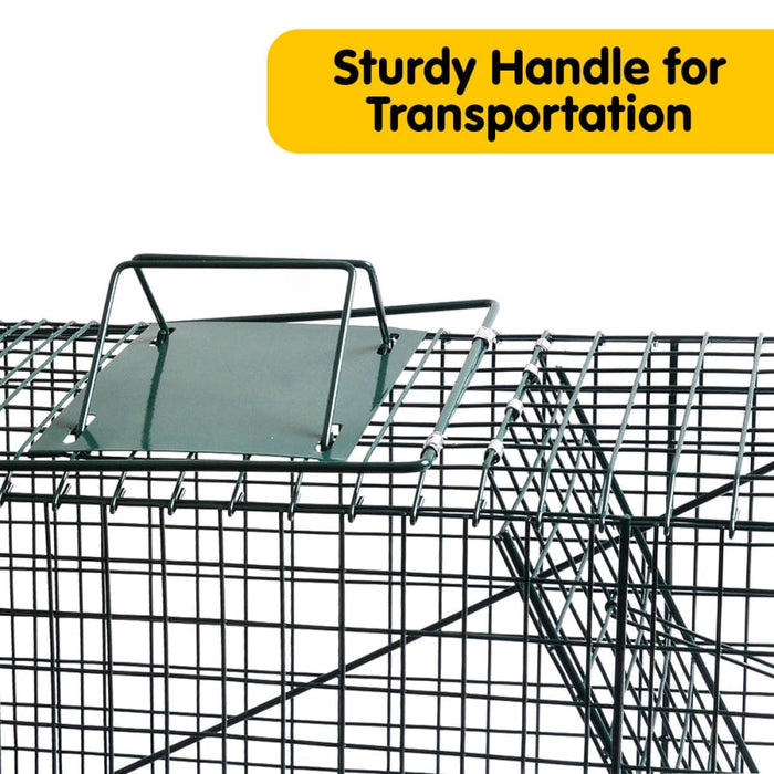 Live Animal Trap Possum Rat Rabbit Hare Catcher Folding Cage