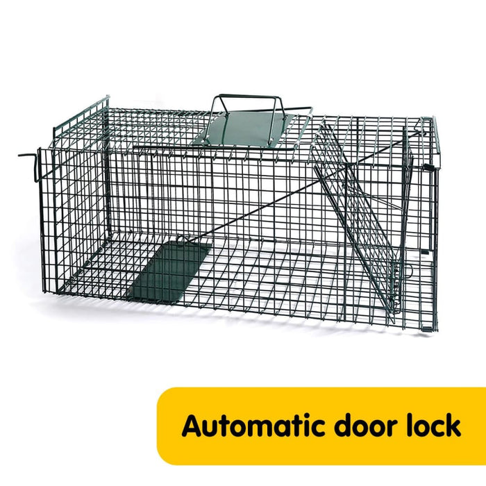 Live Animal Trap Possum Rat Rabbit Hare Catcher Folding Cage