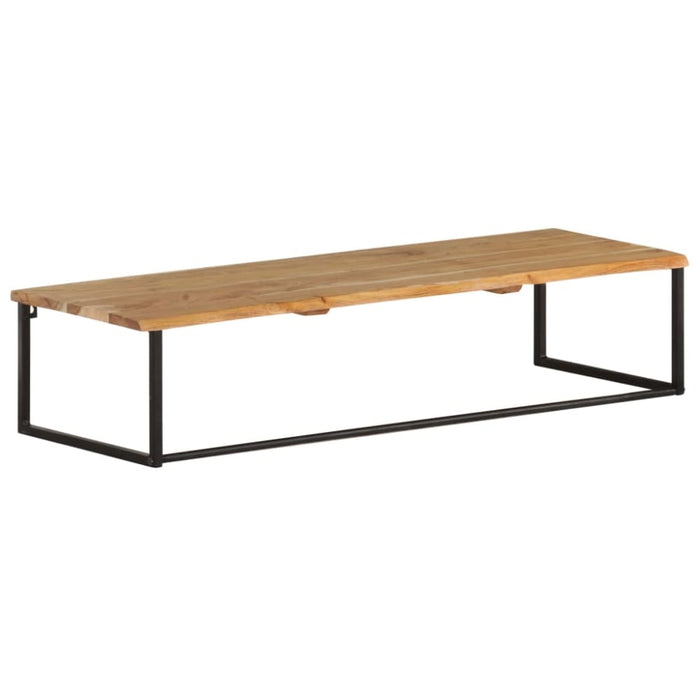 Peg with Live Edge 100x35x22 Cm Solid Acacia Wood Txbxpo