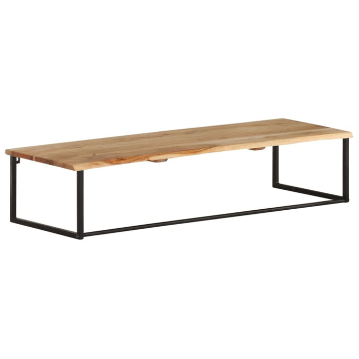 Peg with Live Edge 100x35x22 Cm Solid Acacia Wood Txbxpo