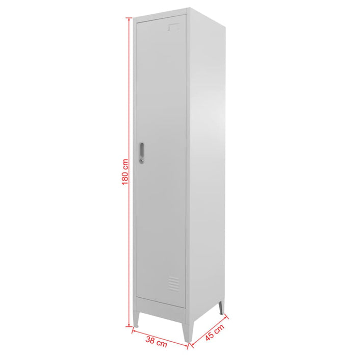 Locker Cabinet 38x45x180 Cm Xaaaix