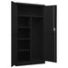 Locker Cabinet Black 90x40x180 Cm Steel Ttpkix