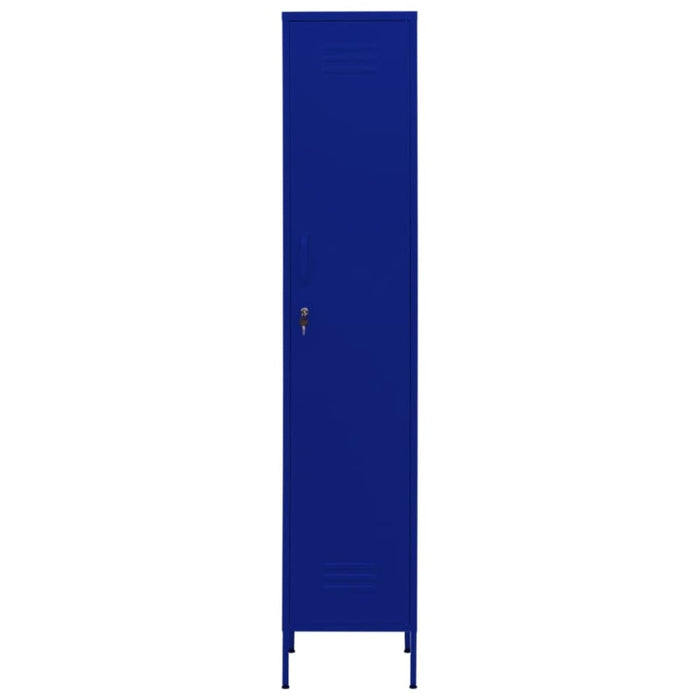 Locker Cabinet Navy Blue 35x46x180 Cm Steel Ttlxpt