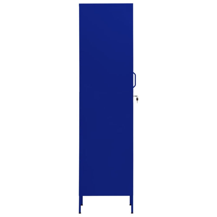Locker Cabinet Navy Blue 35x46x180 Cm Steel Ttlxpt