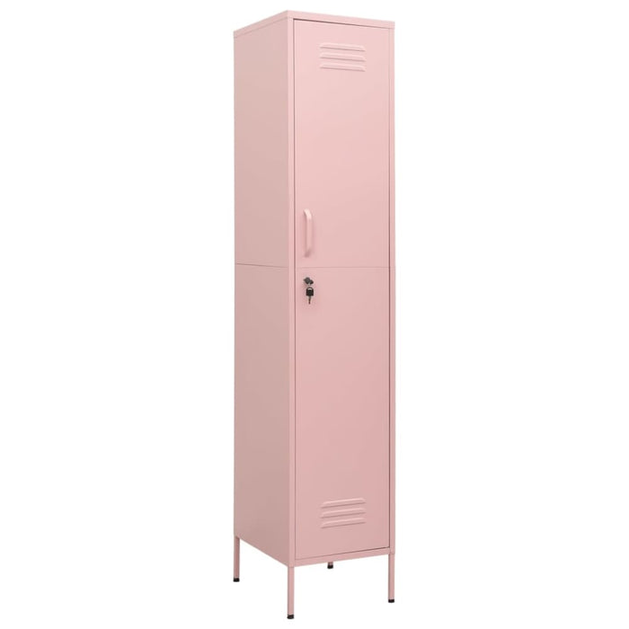 Locker Cabinet Pink 35x46x180 Cm Steel Ttlxpl
