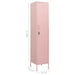 Locker Cabinet Pink 35x46x180 Cm Steel Ttlxpl