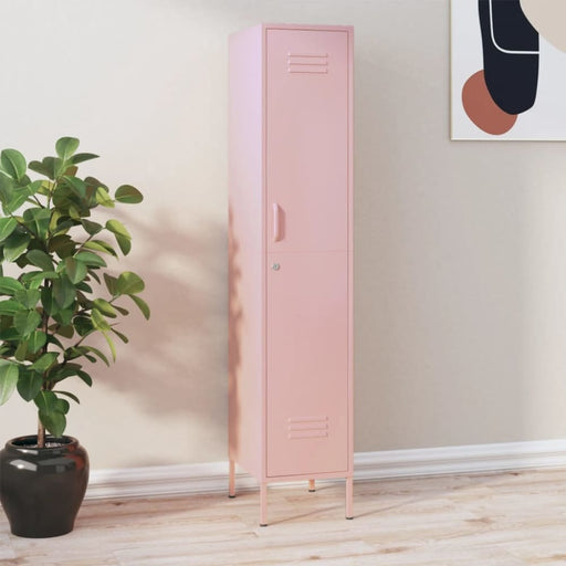 Locker Cabinet Pink 35x46x180 Cm Steel Ttlxpl