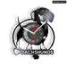 Long Haired Dachshund Vinyl Record Wall Clock